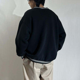 90's "made in USA" DISCUS リブ切替 無地 スウェット