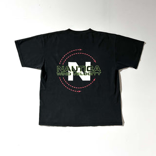 90's "made in USA" NAUTICA COMPETITION ブラック 両面プリント Tシャツ