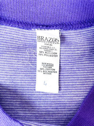 90’s "made in USA" BRAZOS ボーダー プリントTシャツ