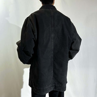 ～00's Carhartt 裏ボア ダブルジップ ダック ワーク ジャケット (ブラック)