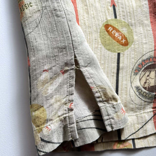 90's～00's Tommy Bahama シルク ボーリング 総柄 オープンカラー S/Sシャツ