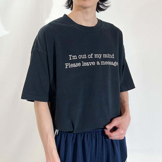 00's OPTIMA "i'm out of my mind please leave a message" メッセージ Tシャツ