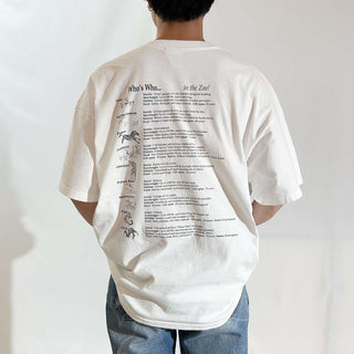 90's Hanes "Who's Who... in the Zoo!" アニマル 両面プリント Tシャツ
