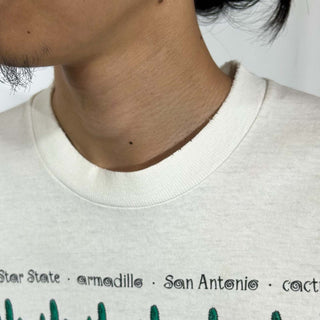 90's "made in USA" FRUIT OF THE LOOM "TEXAS" パターン アート Tシャツ