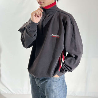 90's NAUTICA competition 切替 ハーフジップ スウェット シャツ