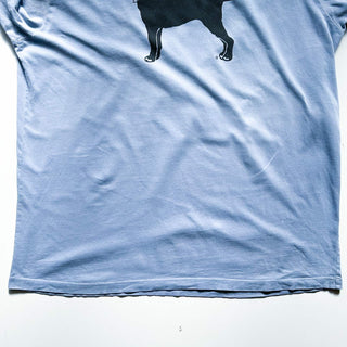90's～00's The Black Dog アニマル 両面プリント Tシャツ