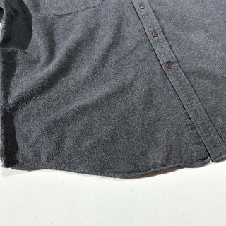90's～00's ST.JOHN'S BAY グレー フランネル L/S シャツ