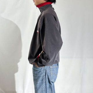 90's NAUTICA competition 切替 ハーフジップ スウェット シャツ