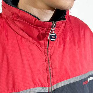 90's polo sport キルティング ナイロン ジャケット