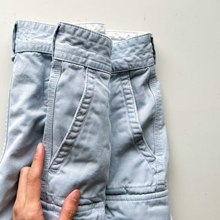 90's～ OLD RALPH LAUREN ６ポケット カーゴ ショーツ(ライトブルー)