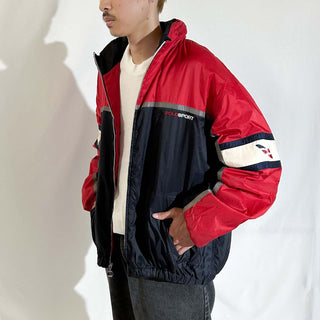 90's polo sport キルティング ナイロン ジャケット