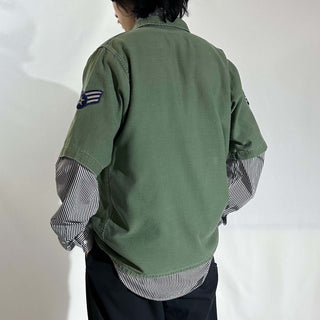 60's U.S.ARMY OG-107 カスタム ユーティリティー S/Sシャツ