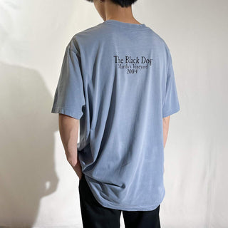 90's～00's The Black Dog アニマル 両面プリント Tシャツ