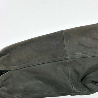 90's～00's PERRY ELLIS キルティング レザー ブルゾン ジャケット