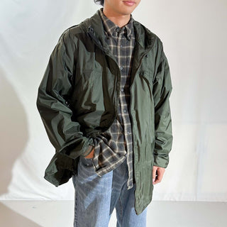 90's Cabela's ダブルジップ ドローコード ナイロン ジャケット