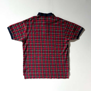 80's～90's OLD RALPH LAUREN タータンチェック S/Sポロシャツ