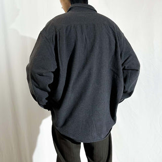 90's～00's ST.JOHN'S BAY グレー フランネル L/S シャツ