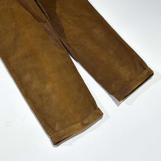 90's "dominican republic" LANDS' END ライトブラウン ２タック コーデュロイ パンツ