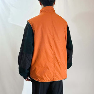 00's OLD NAVY オレンジ 裏ボア オーバーサイズ シェル ベスト