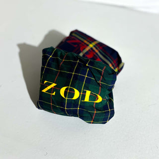 90's IZOD パッカブル チェック プルオーバー ナイロン ジャケット(グリーン)