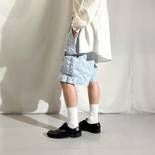 90's～ OLD RALPH LAUREN ６ポケット カーゴ ショーツ(ライトブルー)