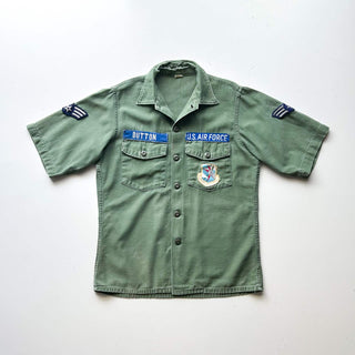 60's U.S.ARMY OG-107 カスタム ユーティリティー S/Sシャツ