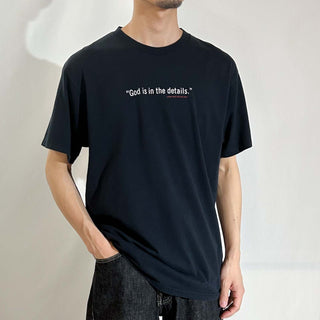 00's FRUIT OF THE LOOM "GOD IS IN THE DETAILS." メッセージ 両面プリント Tシャツ