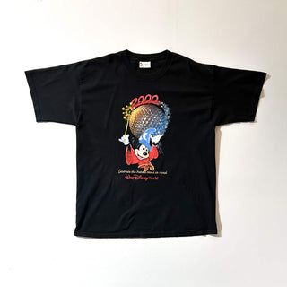 00's Walt Disney World "fantasia" ミッキー キャラクター プリント Tシャツ