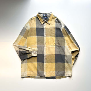 90's～00's FOCUS リネン×コットン レギュラー L/Sシャツ