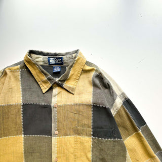 90's～00's FOCUS リネン×コットン レギュラー L/Sシャツ