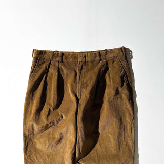 90's "dominican republic" LANDS' END ライトブラウン ２タック コーデュロイ パンツ