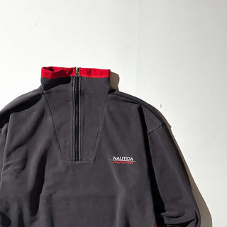 90's NAUTICA competition 切替 ハーフジップ スウェット シャツ