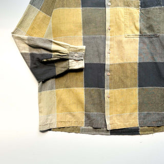 90's～00's FOCUS リネン×コットン レギュラー L/Sシャツ