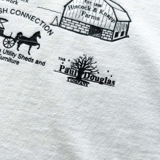 90's "made in USA" FRUIT OF THE LOOM イラストマップ プリント Tシャツ
