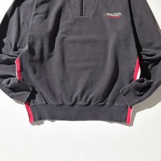 90's NAUTICA competition 切替 ハーフジップ スウェット シャツ