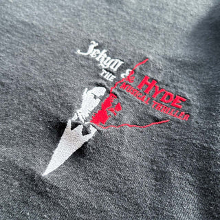 00's "Jekyll and Hyde" ヘビーウェイト ミュージカル 刺繍 ワンポイント Tシャツ