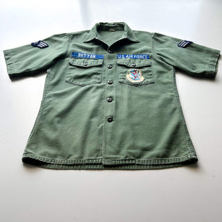 60's U.S.ARMY OG-107 カスタム ユーティリティー S/Sシャツ