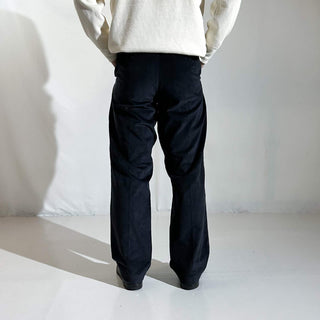 90's～ "deadstock" LANDS' END ２タック コーデュロイ パンツ (BLACK 30×30)