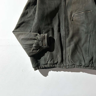 90's～00's PERRY ELLIS キルティング レザー ブルゾン ジャケット