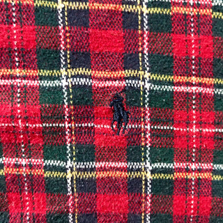 80's～90's OLD RALPH LAUREN タータンチェック S/Sポロシャツ