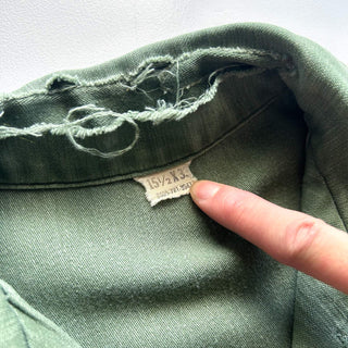 60's U.S.ARMY OG-107 カスタム ユーティリティー S/Sシャツ