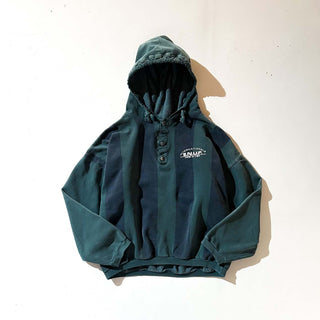 90's "made in USA" e.n.u.f. ヘンリーネック スウェット パーカ