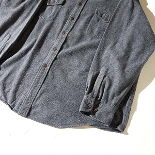 90's～00's ST.JOHN'S BAY グレー フランネル L/S シャツ