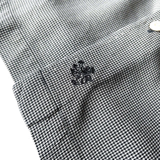 90's NAT NAST シルク 千鳥格子 L/Sシャツ