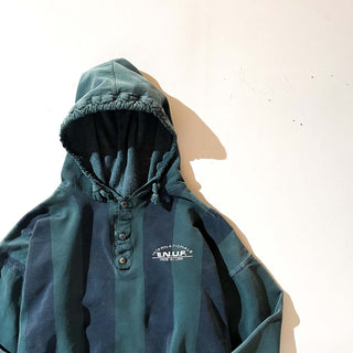 90's "made in USA" e.n.u.f. ヘンリーネック スウェット パーカ