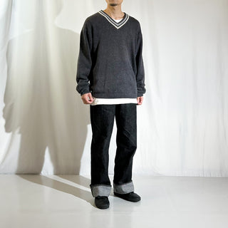 90's CHEROKEE ネップ メランジ Vネック ニット セーター