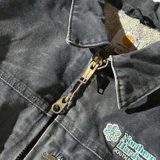 ～00's Carhartt 裏ボア ダブルジップ ダック ワーク ジャケット (ブラック)