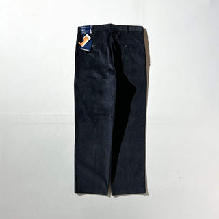 90's～ "deadstock" LANDS' END ２タック コーデュロイ パンツ (BLACK 30×30)