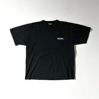90's "made in USA" NAUTICA COMPETITION ブラック 両面プリント Tシャツ