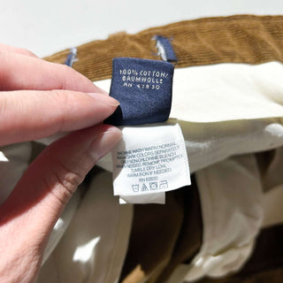 90's "dominican republic" LANDS' END ライトブラウン ２タック コーデュロイ パンツ